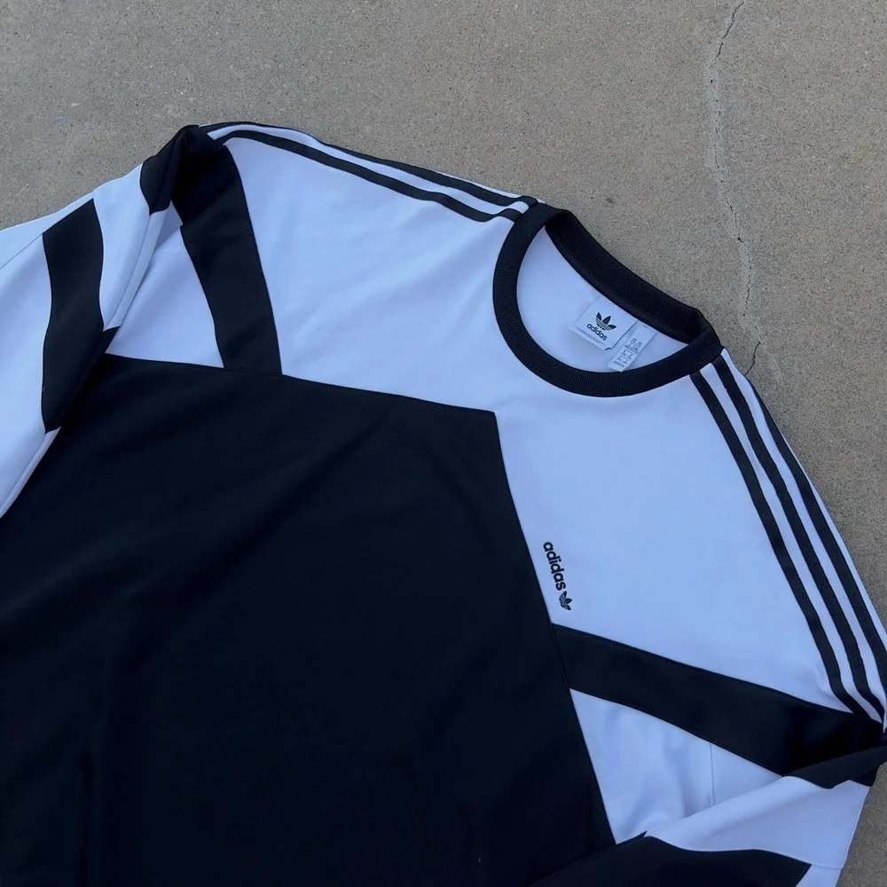 Adidas Palmerston Crew Sweatshirt Jumper Trefoil Colorblock Men's Size 2XL